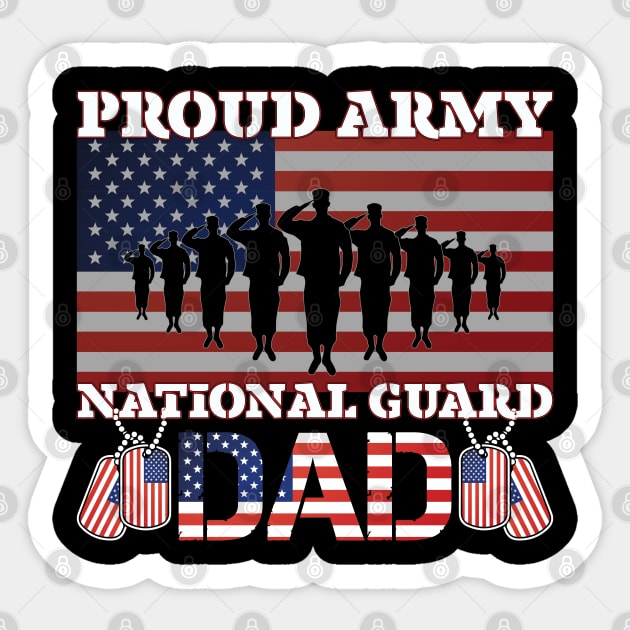 Proud Army National Guard Dad Sticker by busines_night